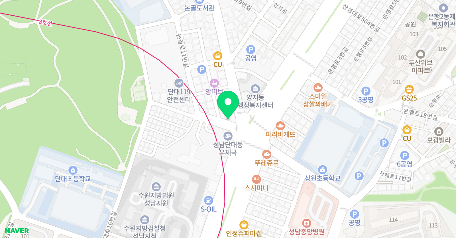 매쓰온매쓰 수학학원 위치
