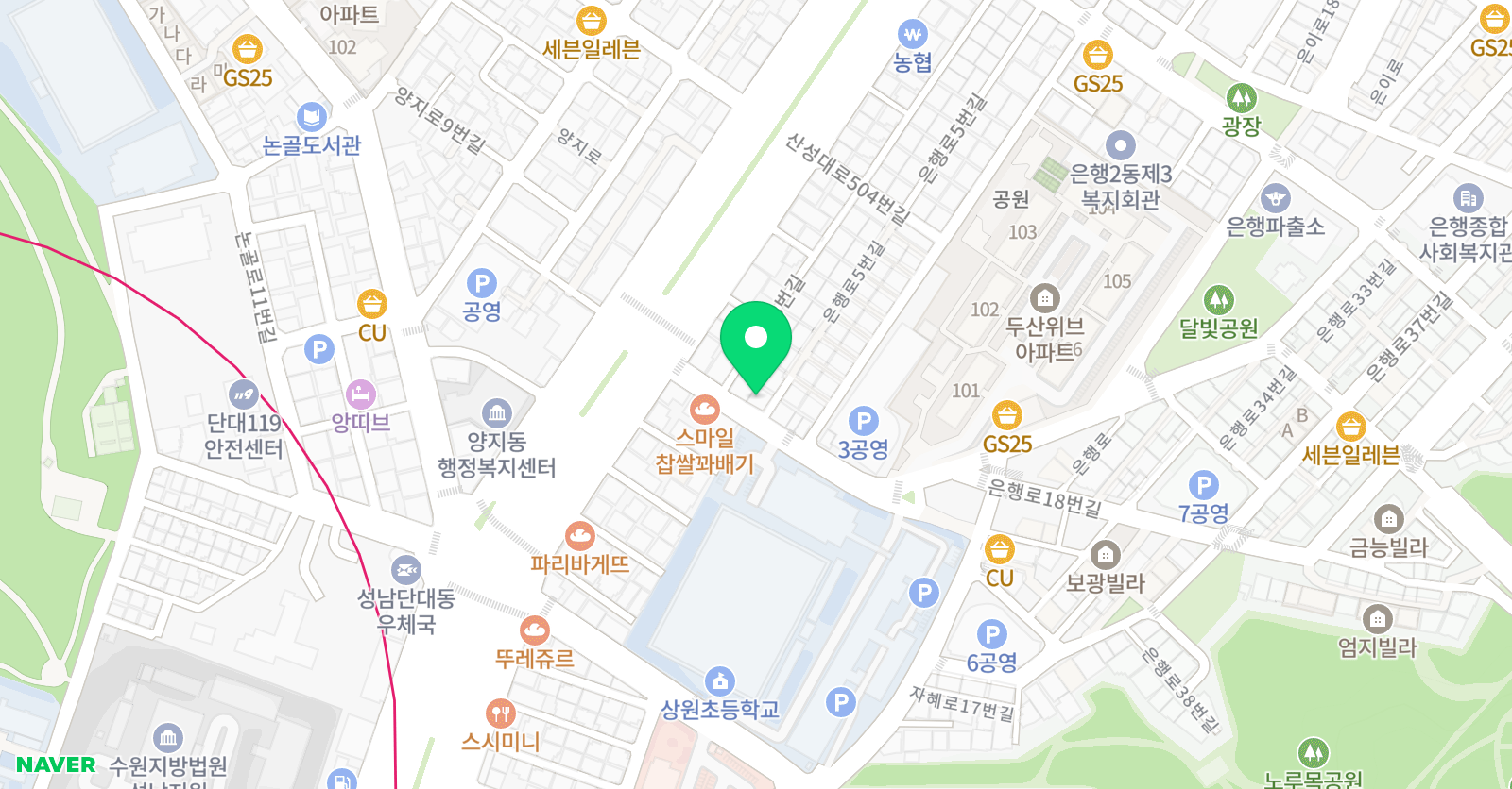 경일열린 보습학원 위치