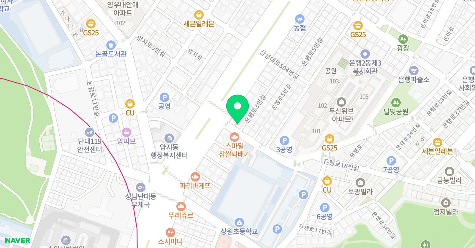 신맑은소리 음악학원 위치