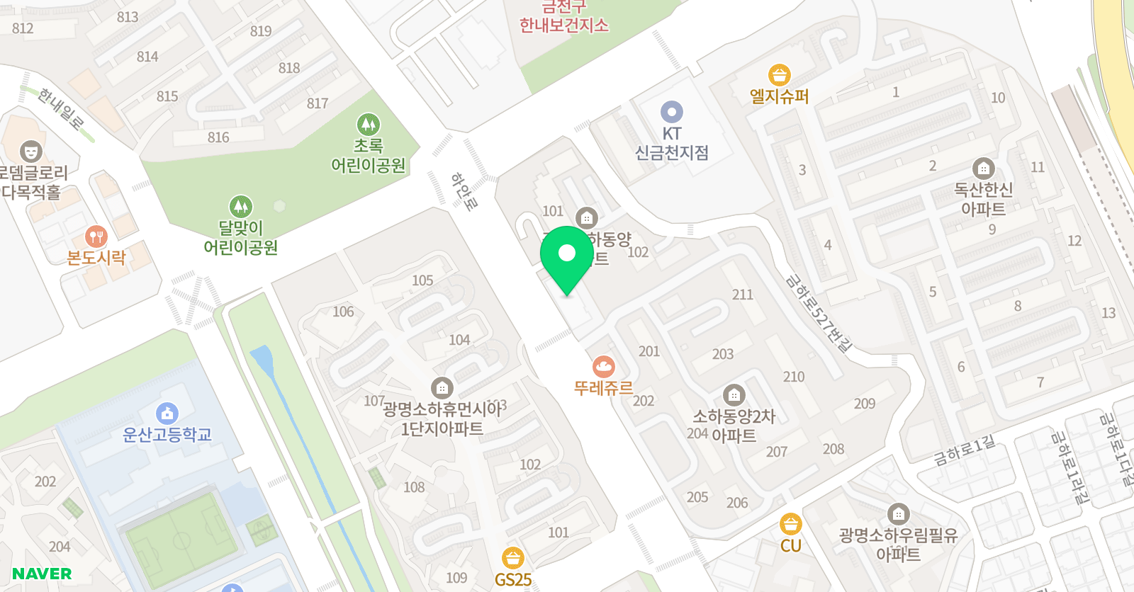 광명유소년 축구단 위치
