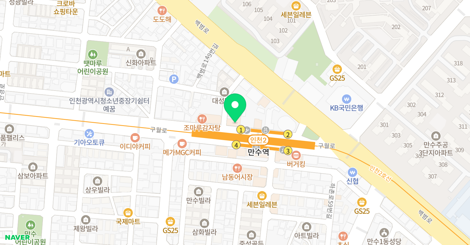 M2 댄스아카데미 위치