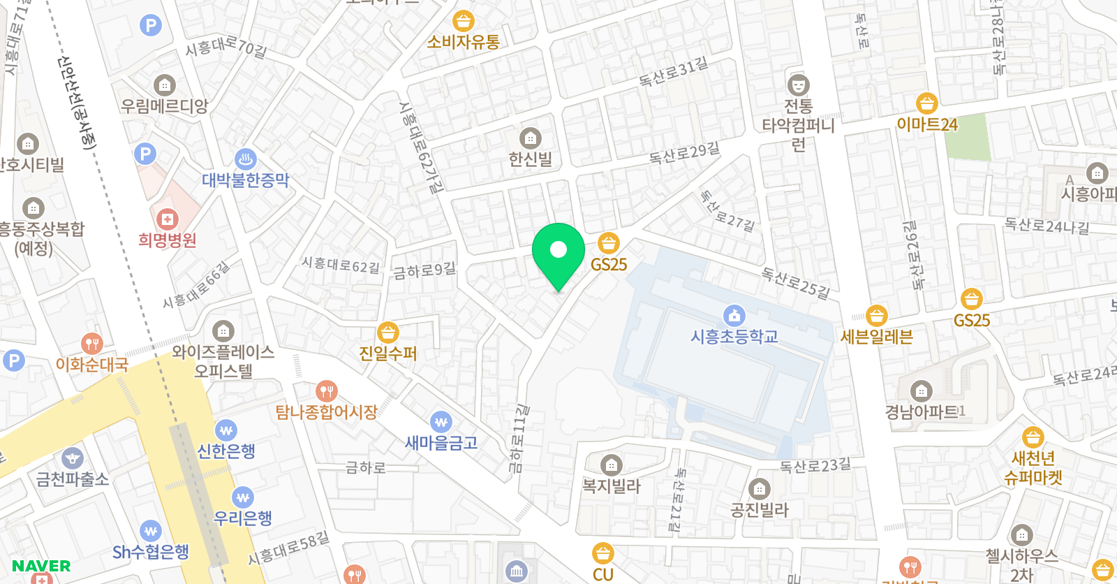 스마트해법 수학 시흥초교습소 위치