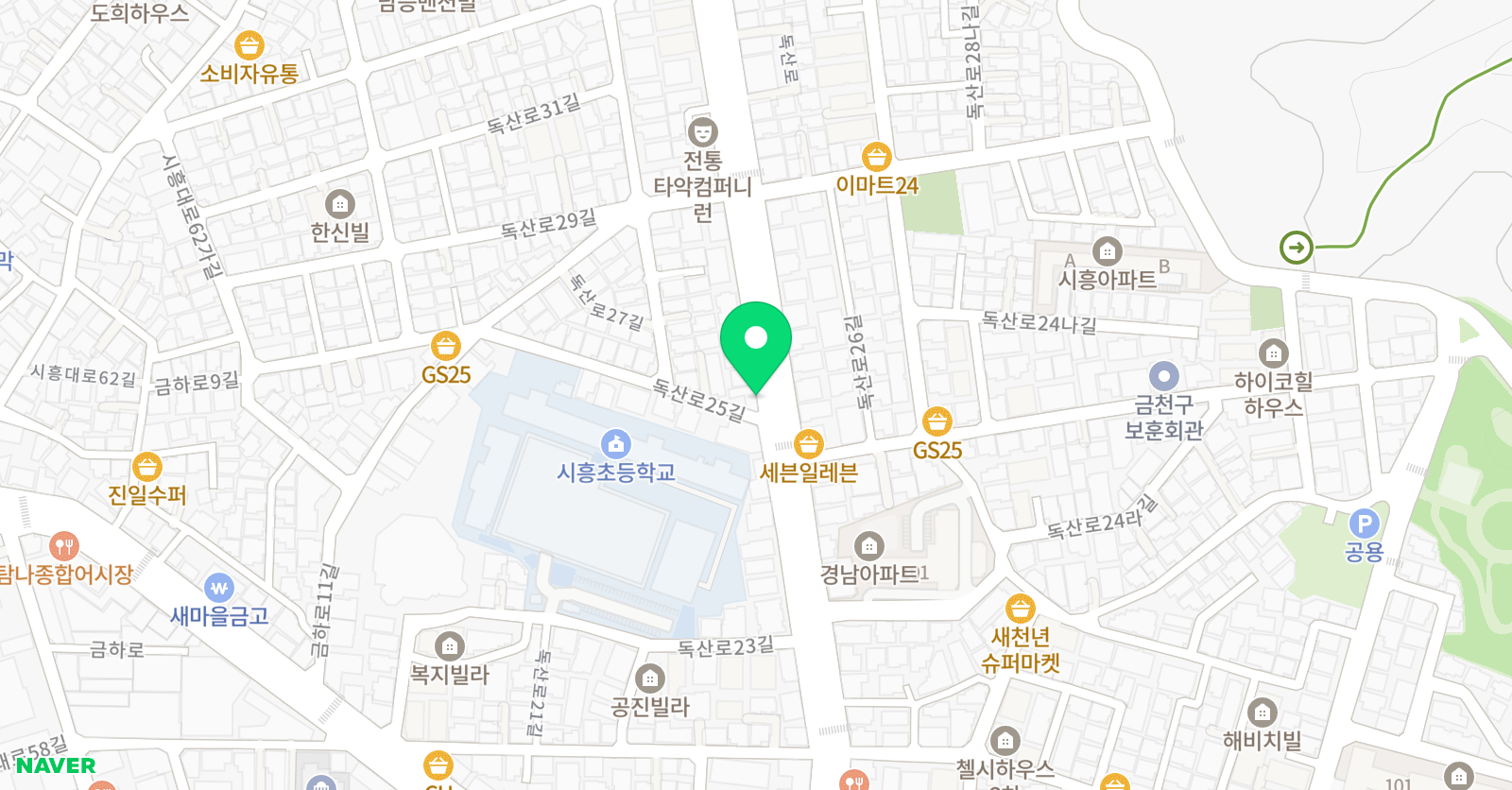 창작공간 혜윰 미술교습소 위치