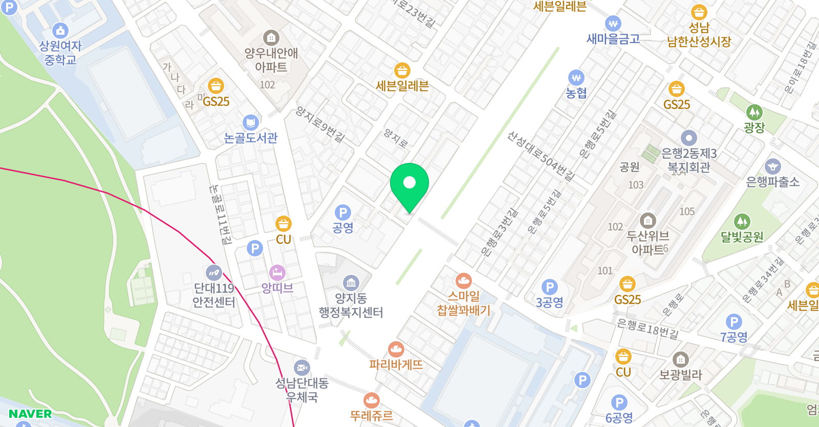 열정 수학학원 위치