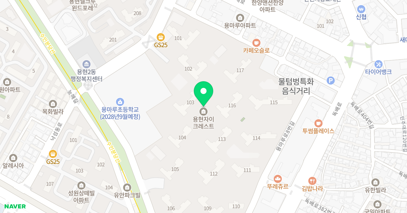 링키홈 용현자이크레스트점 위치