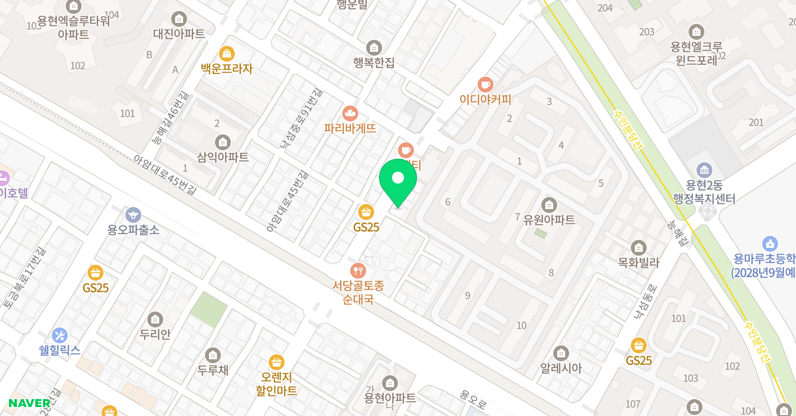 그림나들이 용현점 미술학원 위치