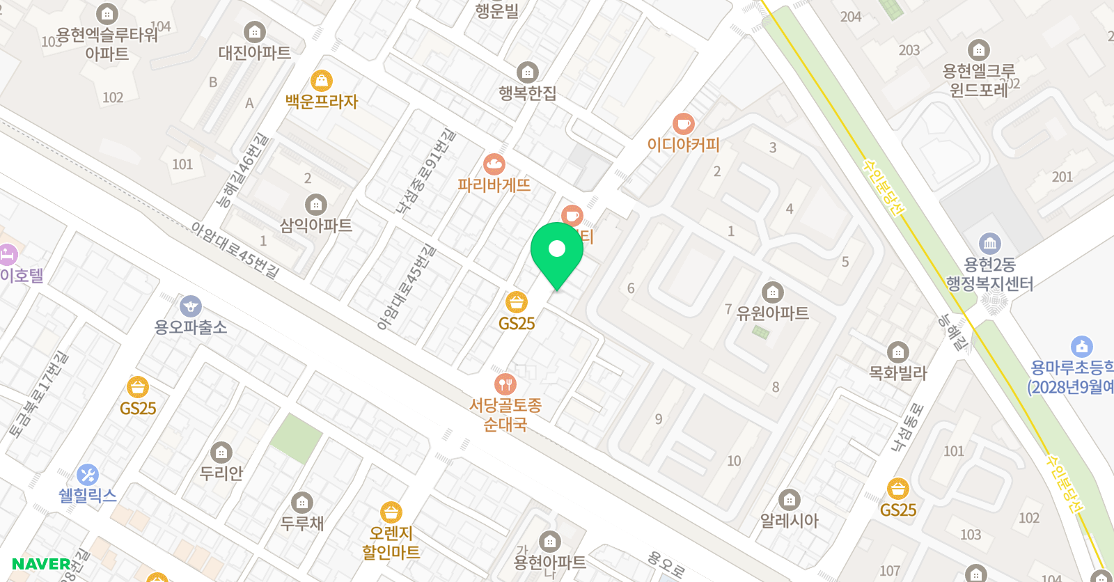 MJ 태권도장 위치