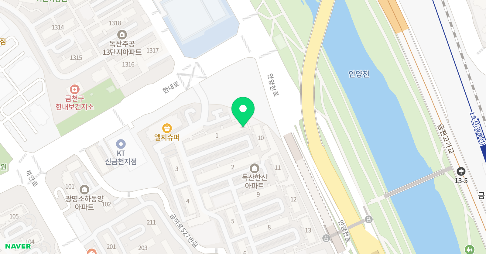삼성영어 금천프라임교실 위치