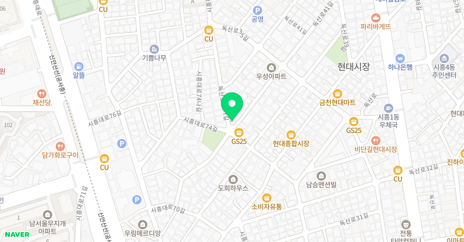 프왕카레 영수전문학원 위치