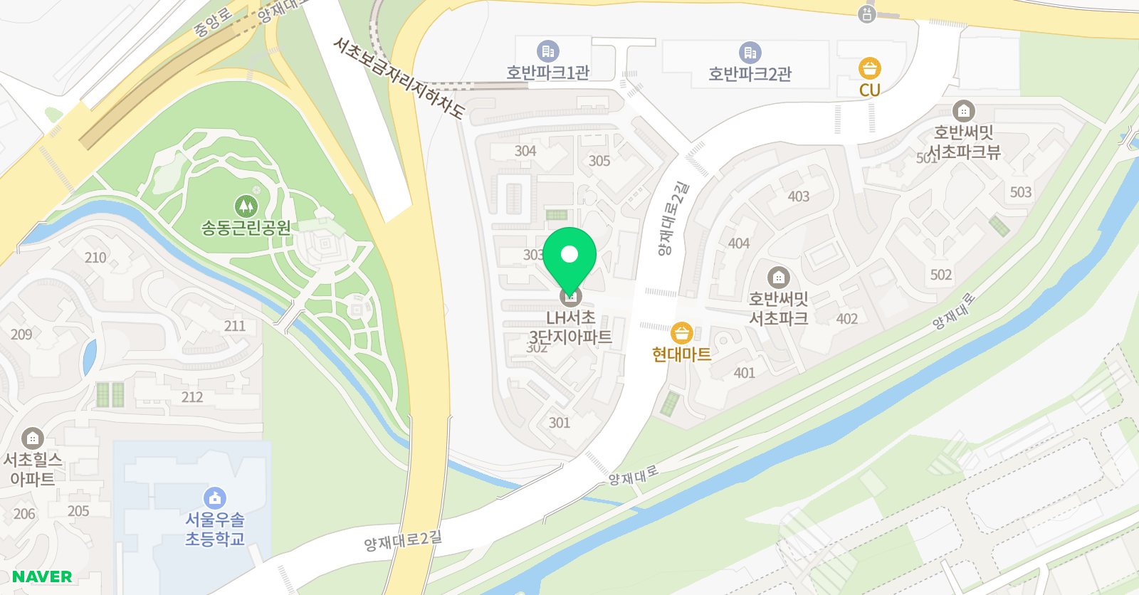 스마트 해법수학 교실 서초우솔 위치