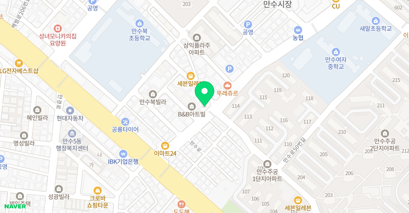에듀 학원 위치