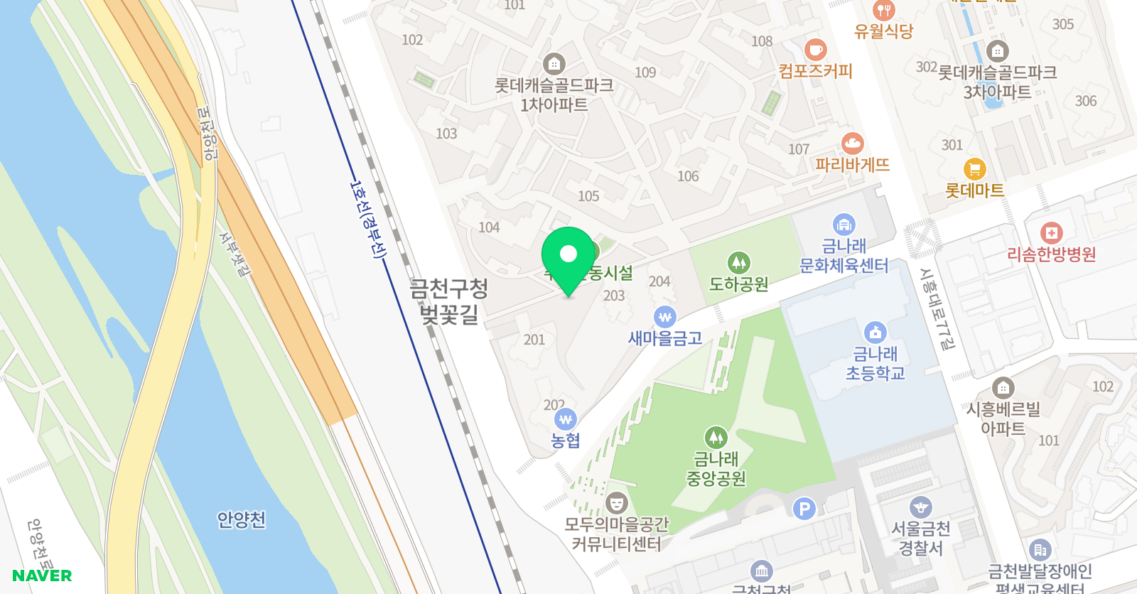 플레이팩토 금나래초점 위치