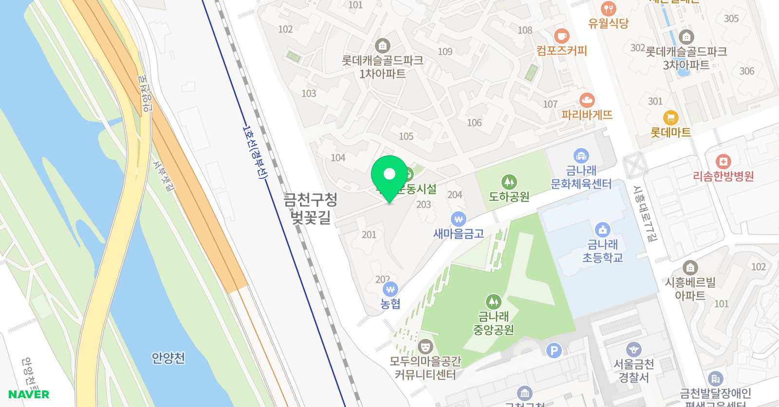 엠베스트SE 금천롯데캐슬점 위치