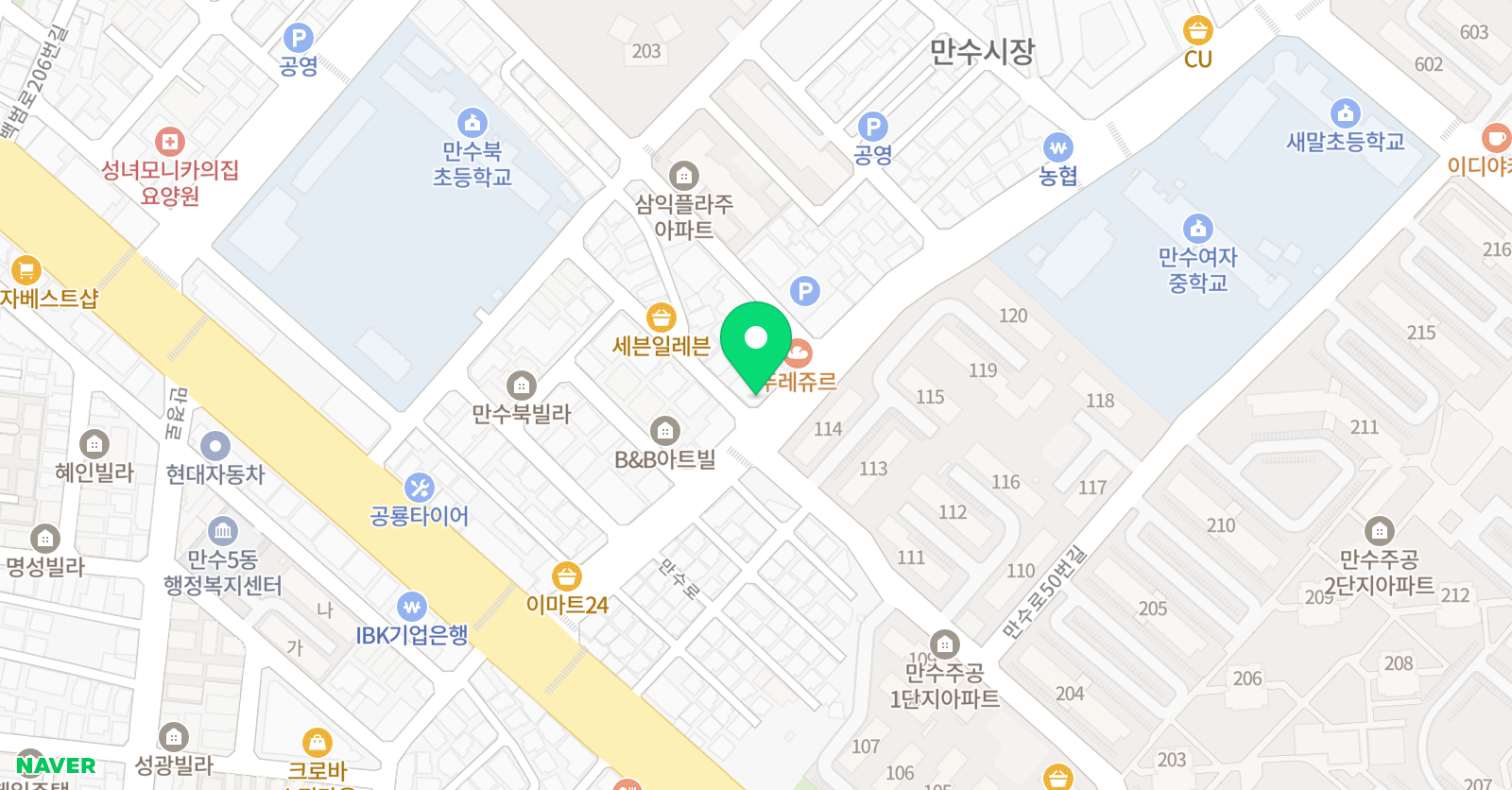 두드림 수학전문학원 위치