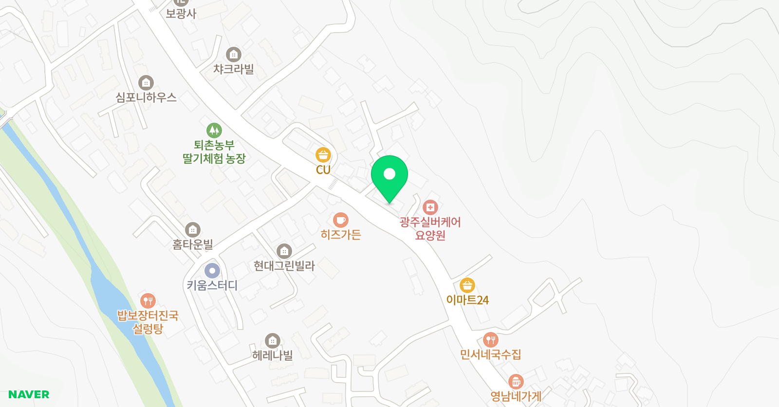 스카이화인 학원 퇴촌점 위치
