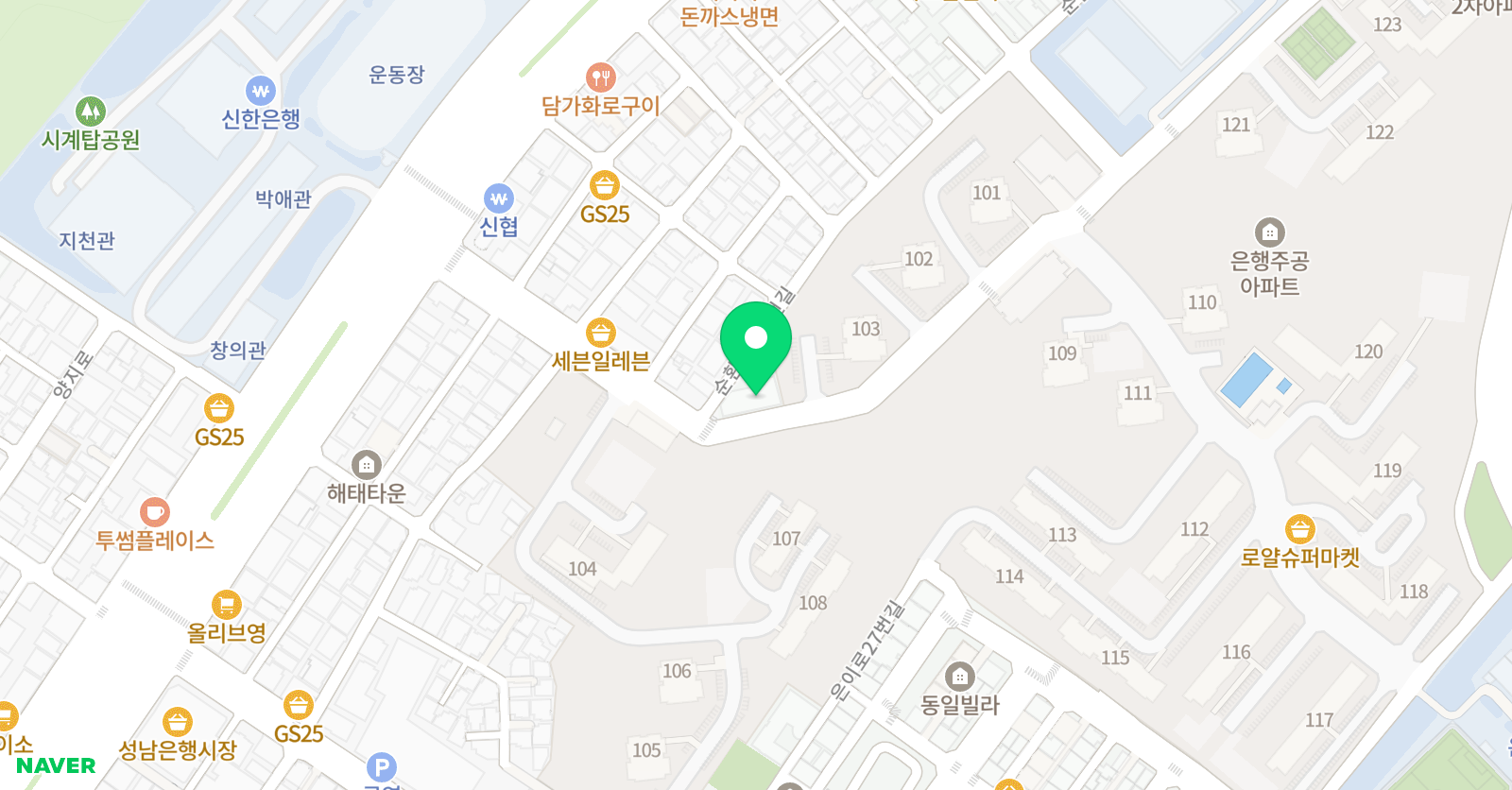 푸르다 미술학원 위치