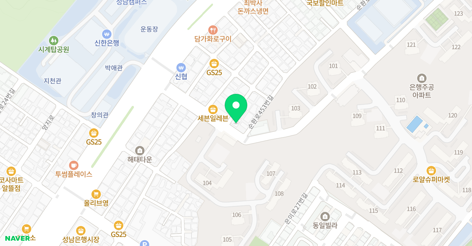자이로 컴퍼스수학학원 위치