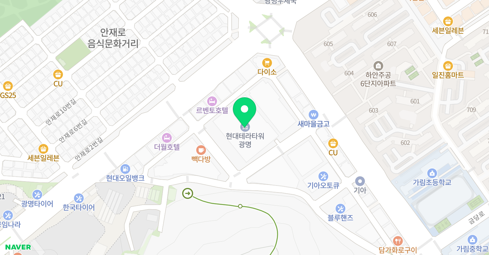 잉글리쉬위드맘 광명센터 위치