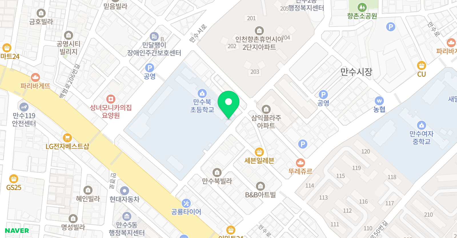 만수북 축구클럽 위치