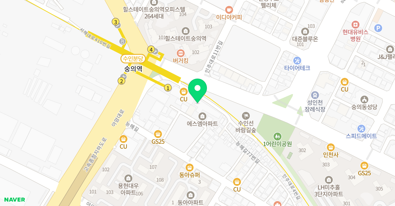 에듀존 학원 위치