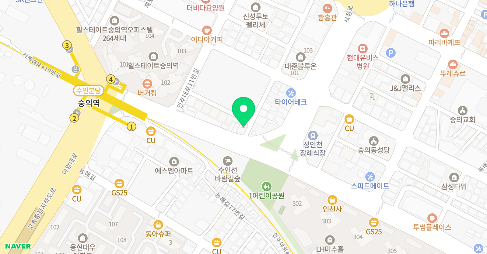브레인스타 보습학원 위치