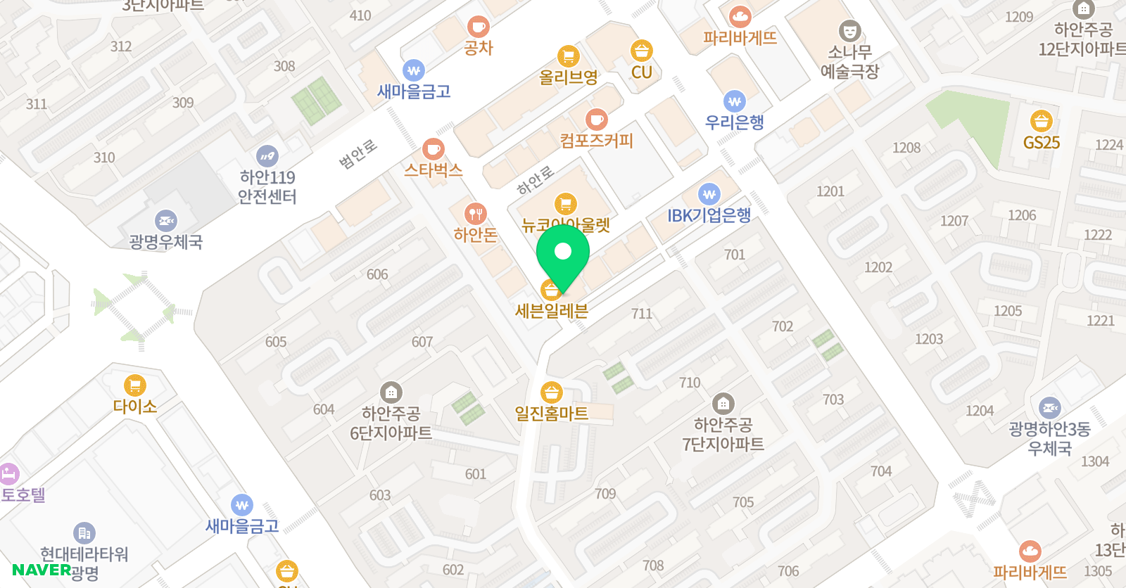 하영 피아학원 위치