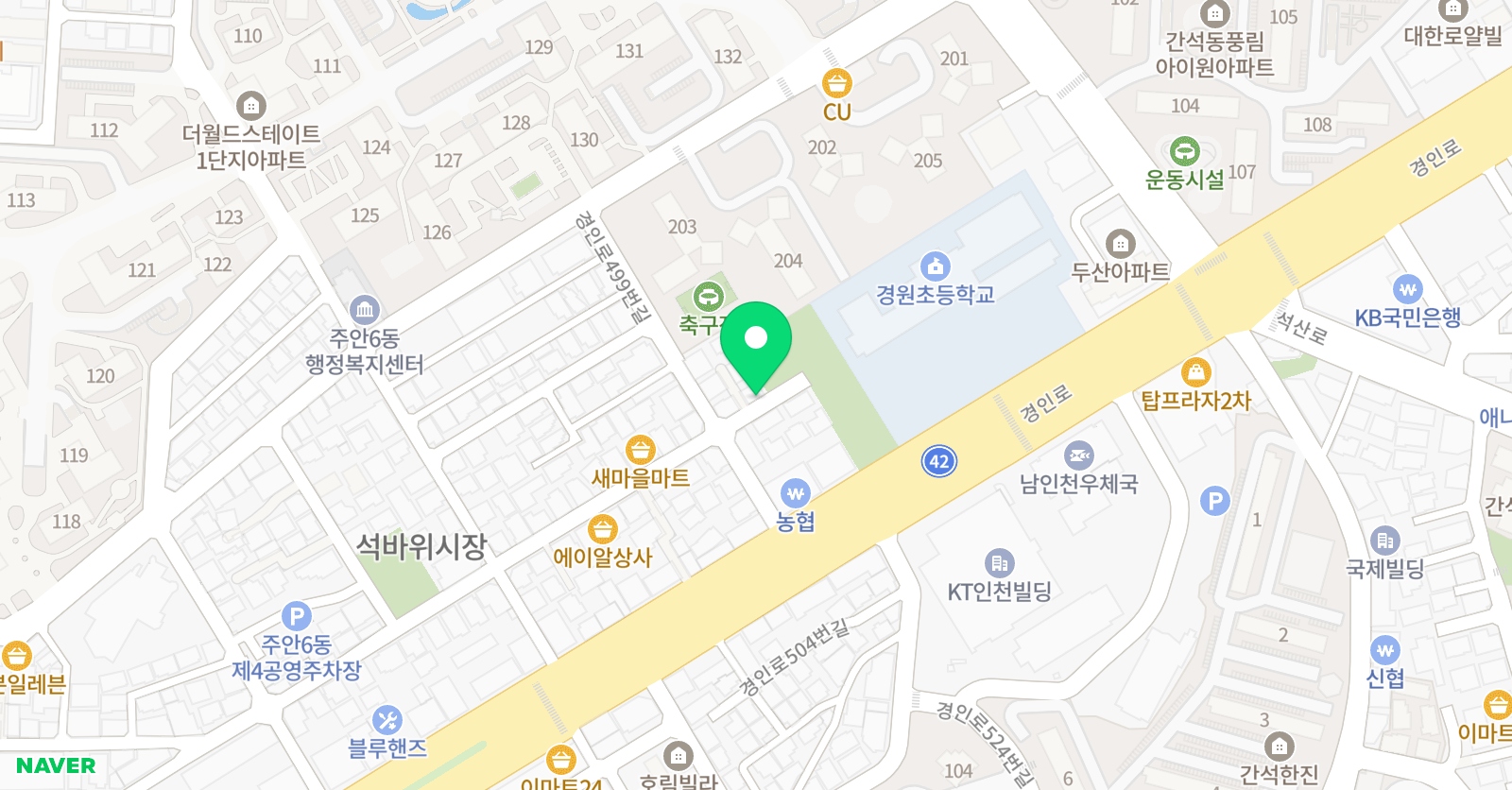매쓰창의포레 위치