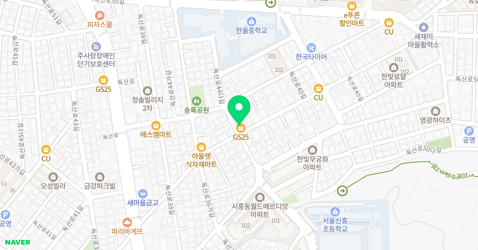 대호 태권도 위치