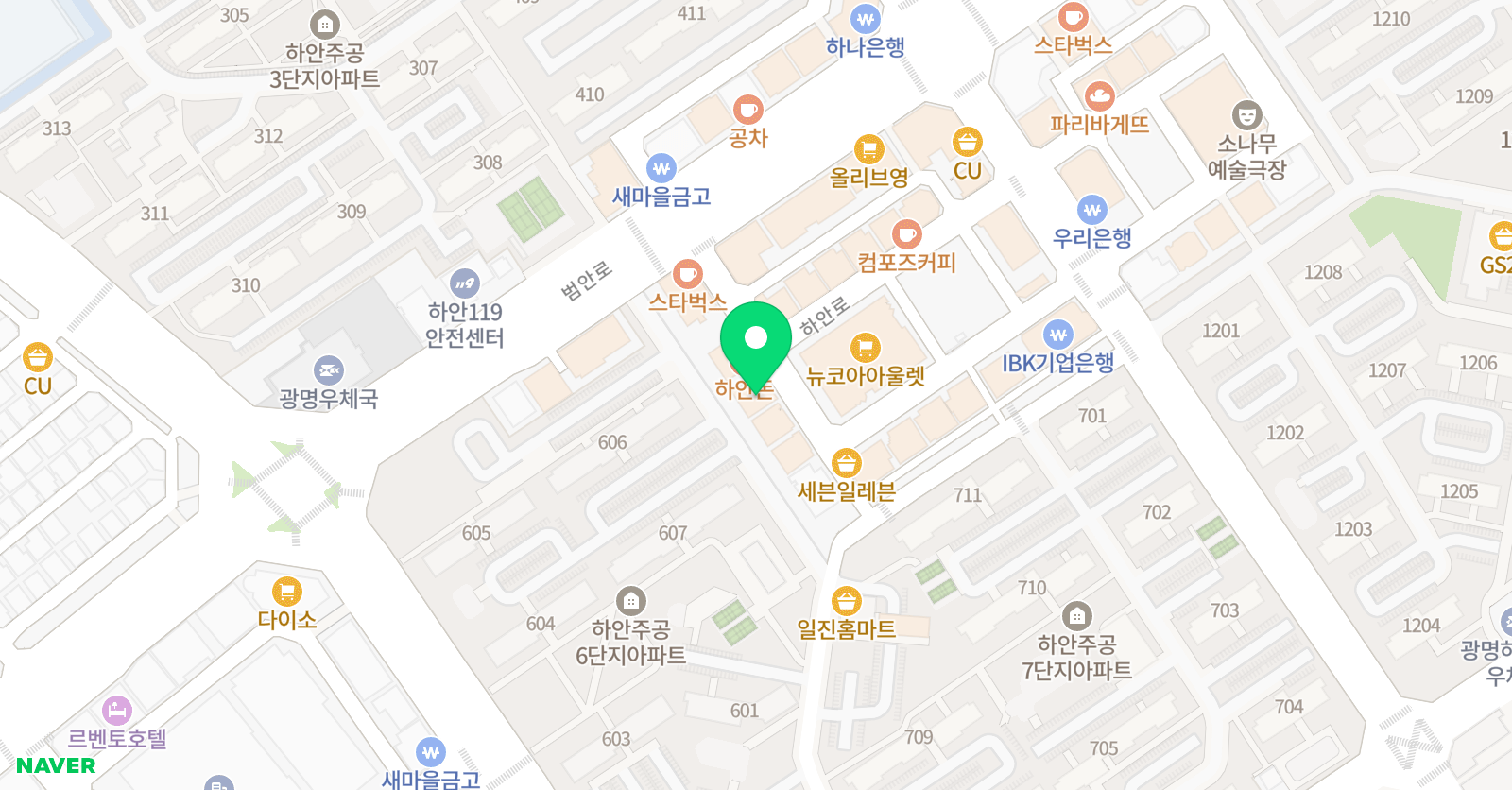 새로운미래 학원 위치