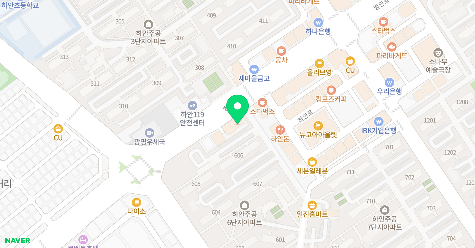 프라미스 어학원 DREAM캠퍼스 위치