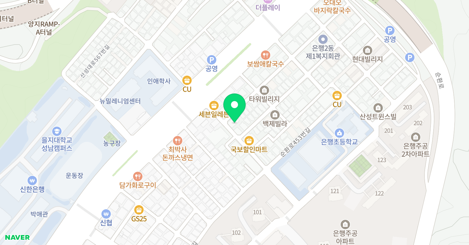 바른 학원 위치
