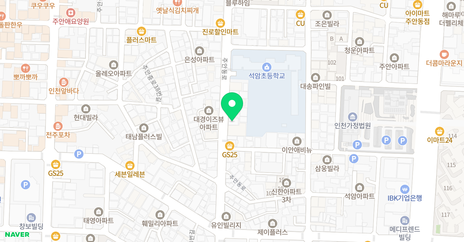 비상잉글리시아이 늘픔 학원점 위치