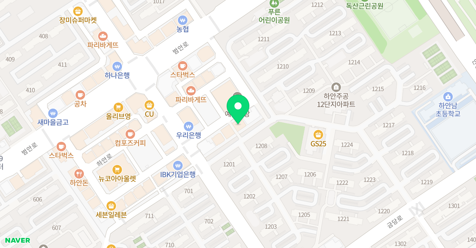 루체테 어학원 광명하안캠퍼스 위치