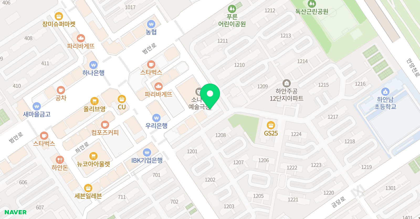 소미아트 미술학원 광명센터 위치