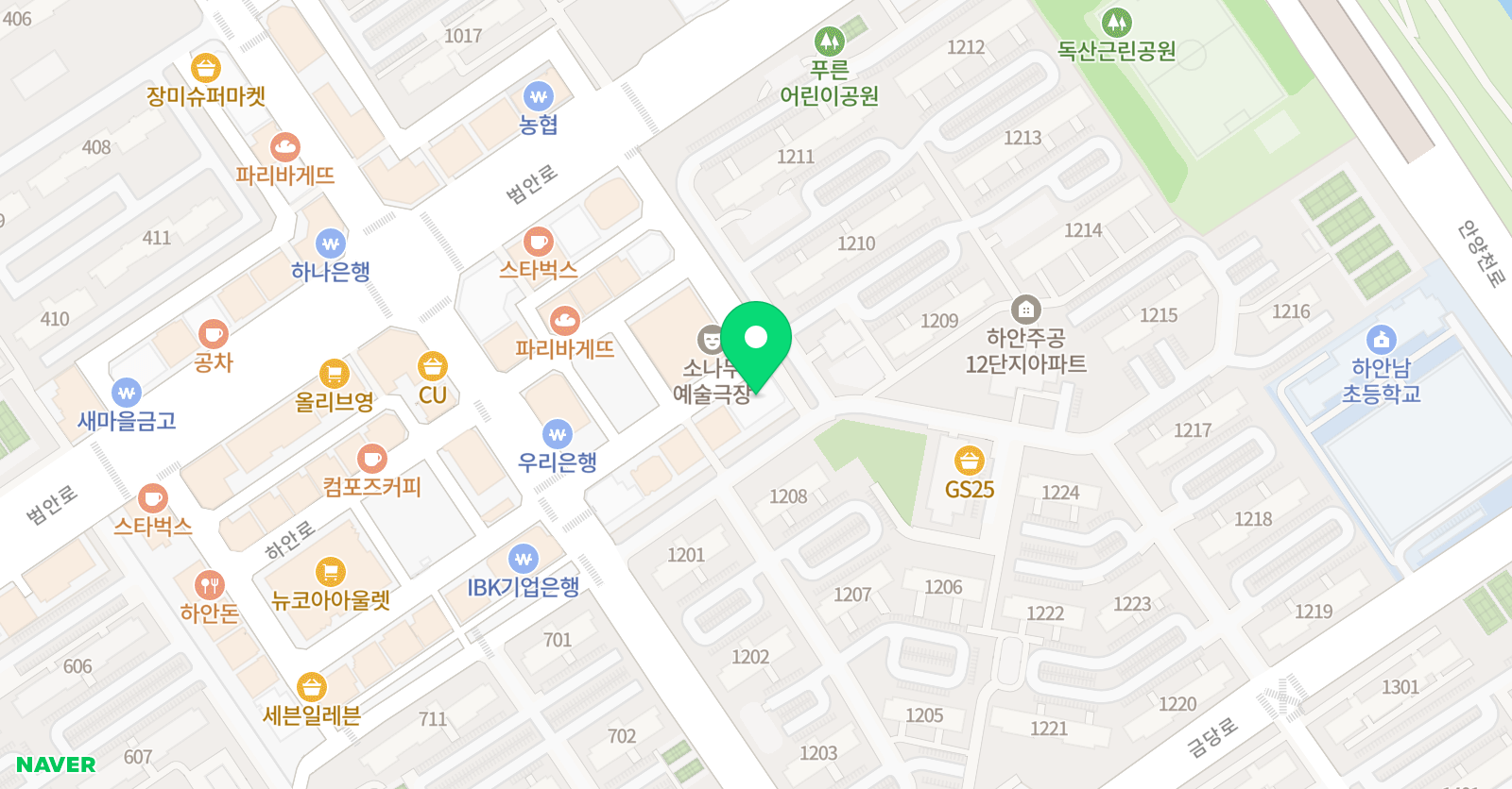 혜인 음악학원 위치