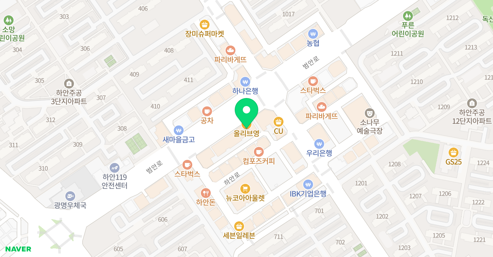 하랑 스포츠클럽 위치