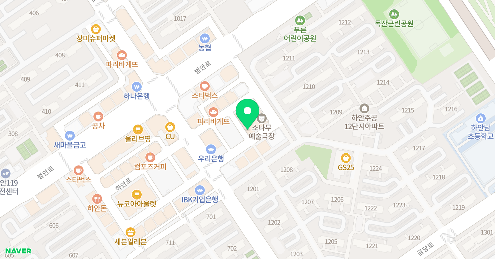 튼튼영어 베이비리그 주니어플러스 광명센터 위치