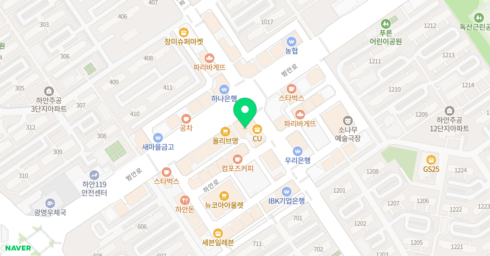 핵심국어학원 위치