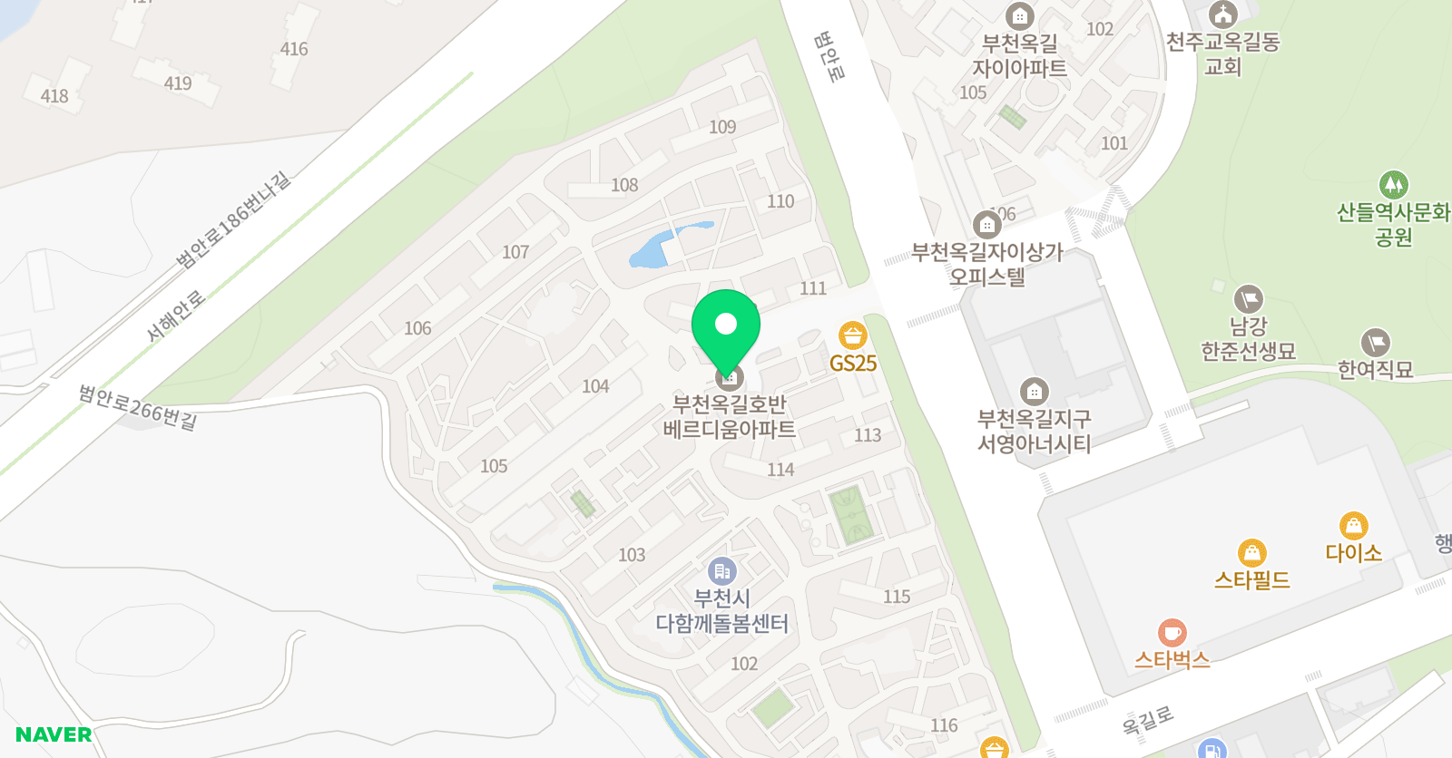 기탄사고력교실 부천옥길호반점 위치