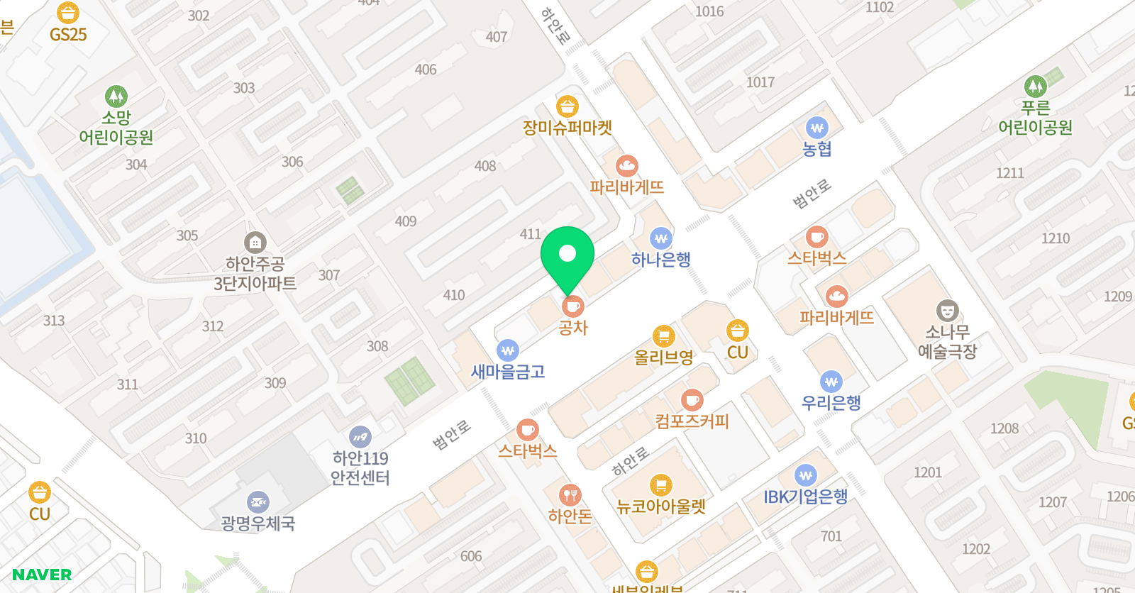 PK대치스파르타 광명센터 위치