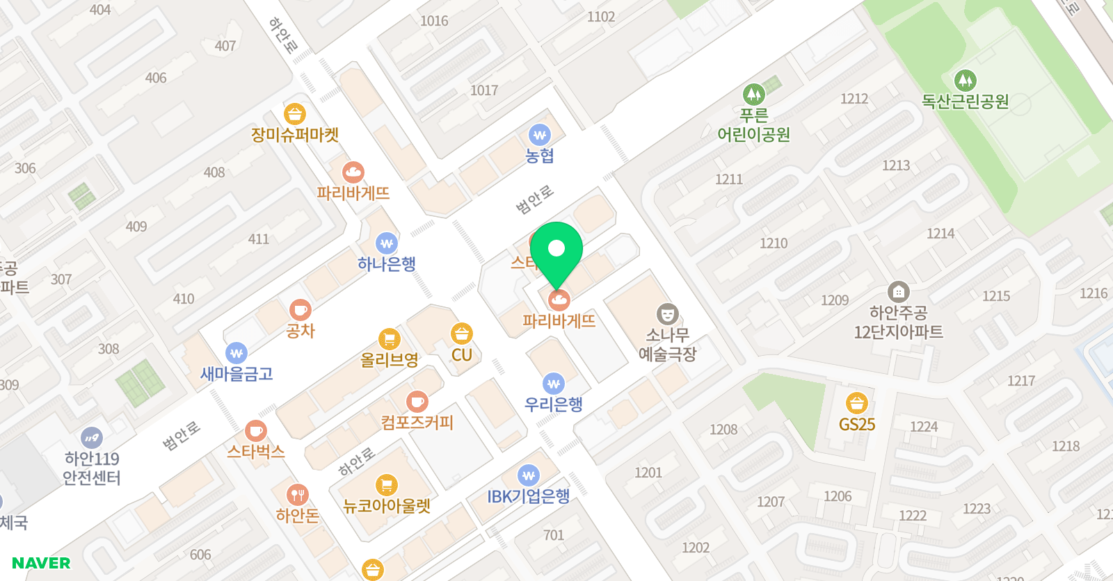 CMS 광명하안영재교육센터 사고력관초등관 위치