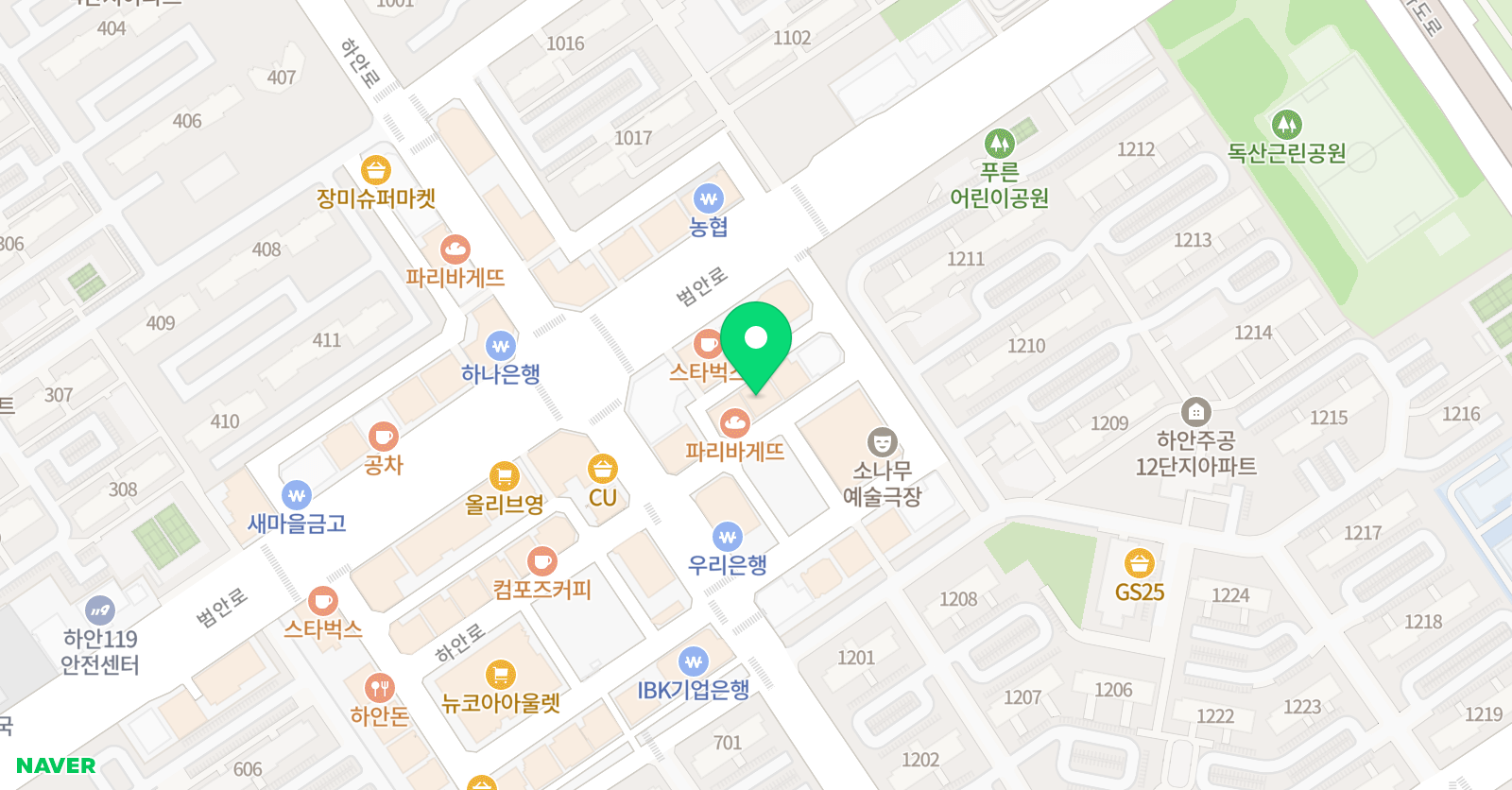 매쓰탑 수학교습소 위치