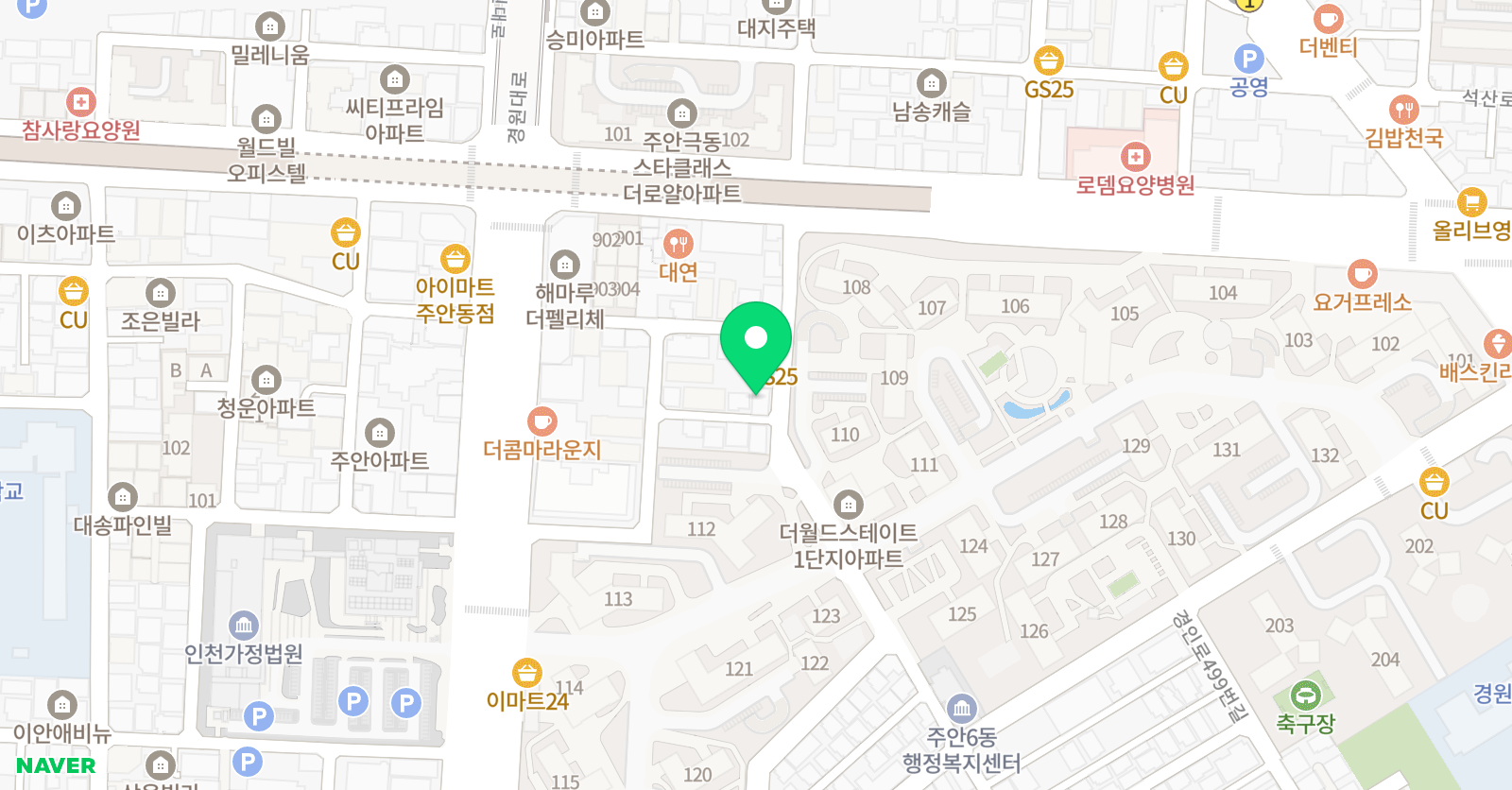 채움 수학전문학원 위치
