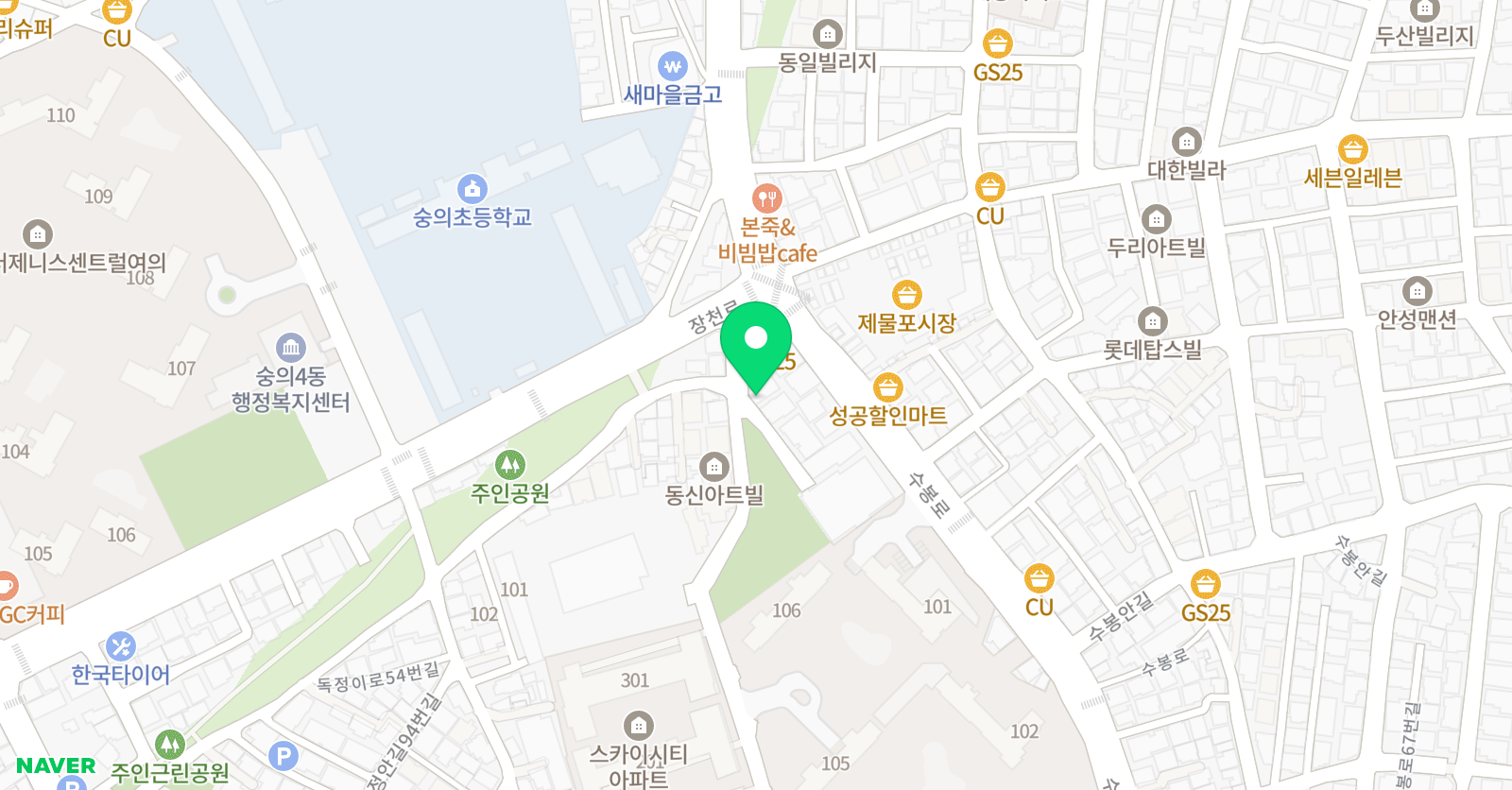 혜다 국어논술 위치