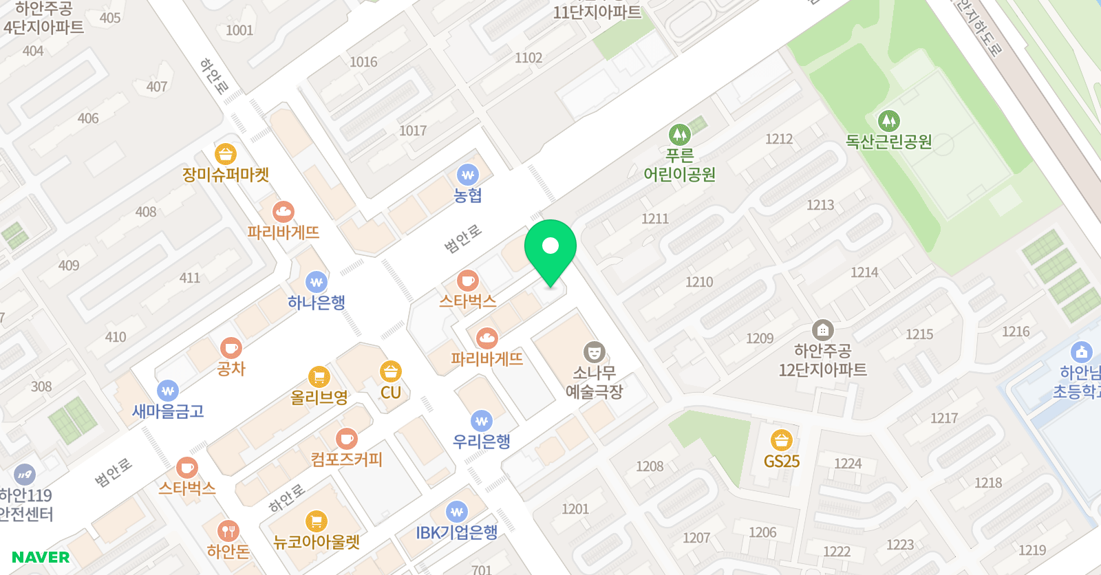 프리미어 영어학원 위치