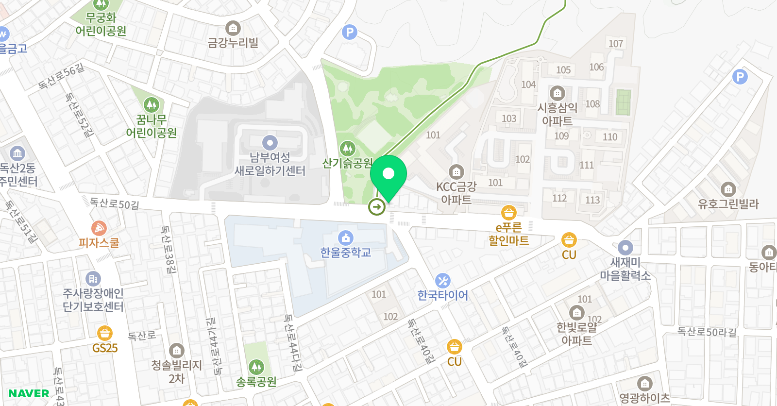 뫼가람 미술 위치