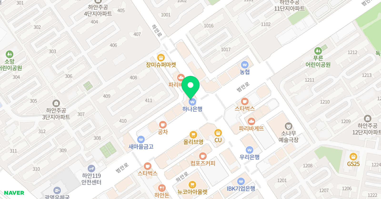광명최강 수학학원 위치