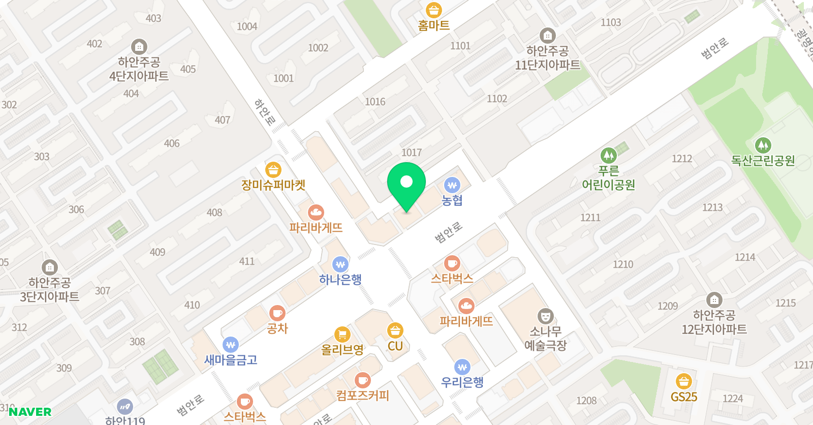 해냄메타 수학학원 1관 위치