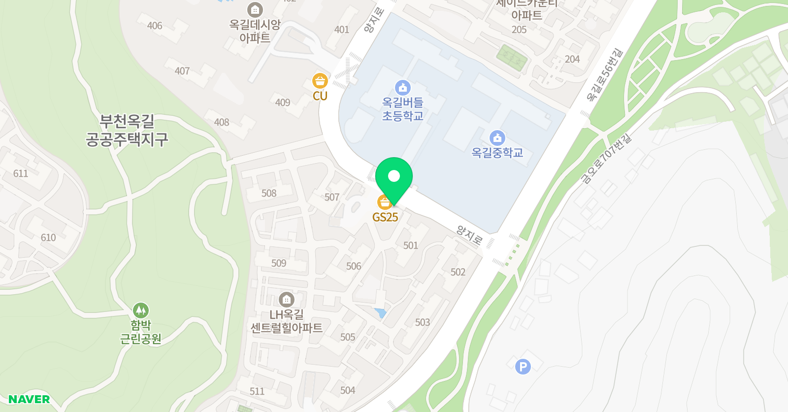 뮤엠 영어 버들초점 위치