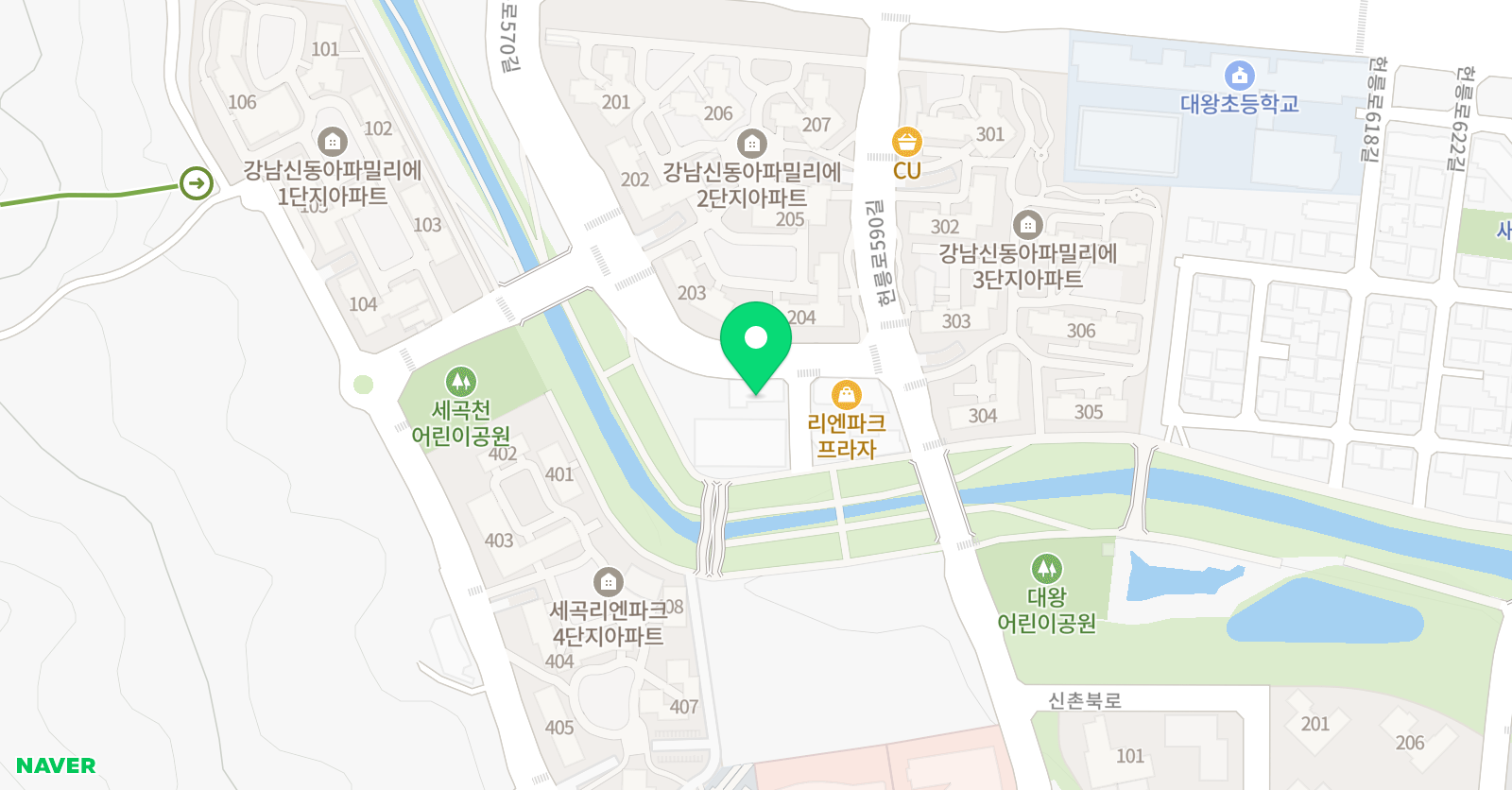 명성아카데미 음악학원 위치